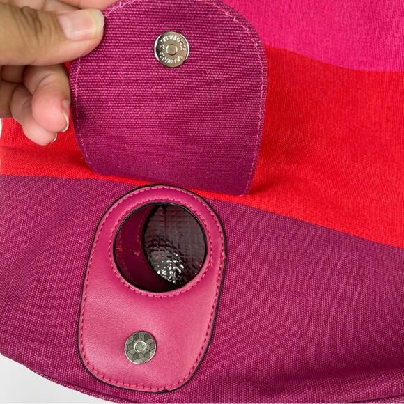 Porto Vino canvas tote insulated compartment NWT - Picture 9 of 16